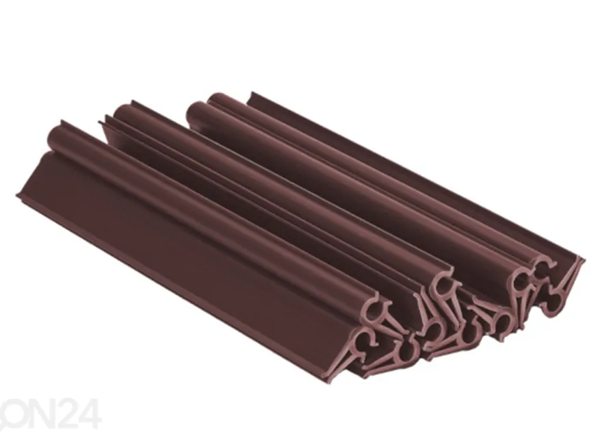 Aitanauhan kiinnike Premium Line, 10 kpl RAL8011 ruskea