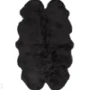 Aito lampaantalja Merino black Quatro ±90x180 cm