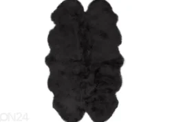 Aito lampaantalja Merino black Quatro ±90x180 cm