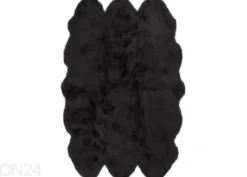 Aito lampaantalja Merino black Sexto ±130x180 cm