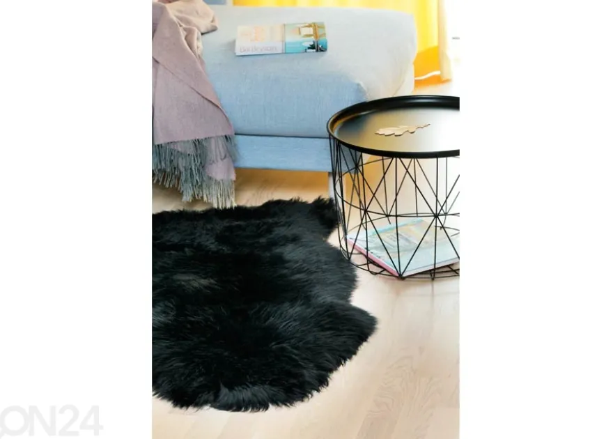 Aito lampaantalja Merino black M ±60x90 cm