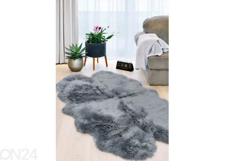 Aito lampaantalja Merino grey Quatro ±90x180 cm