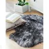 Aito lampaantalja Merino harmaanmusta frieze M ±60x90 cm