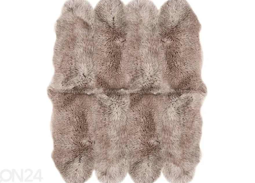 Aito lampaantalja Merino mink Octo ±170x180 cm