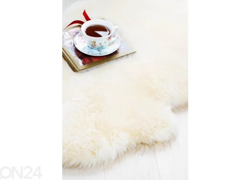 Aito lampaantalja Merino natural white Octo ±170x180 cm