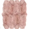 Aito lampaantalja Merino rosa Octo ±170x180 cm