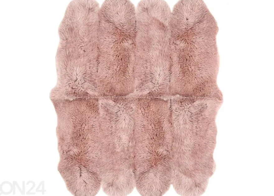 Aito lampaantalja Merino rosa Octo ±170x180 cm