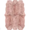 Aito lampaantalja Merino rosa Sexto ±130x180 cm