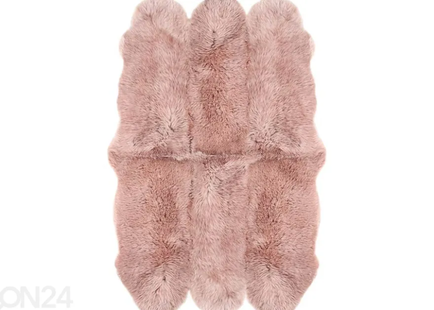 Aito lampaantalja Merino rosa Sexto ±130x180 cm