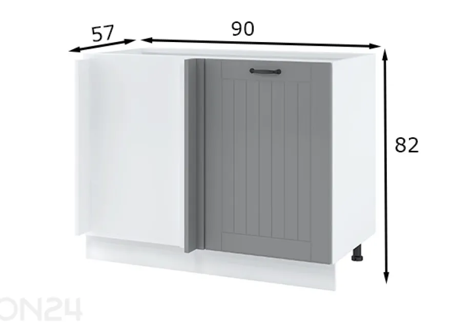 Alakulman keittiökaappi ovella, 110 × 65 cm