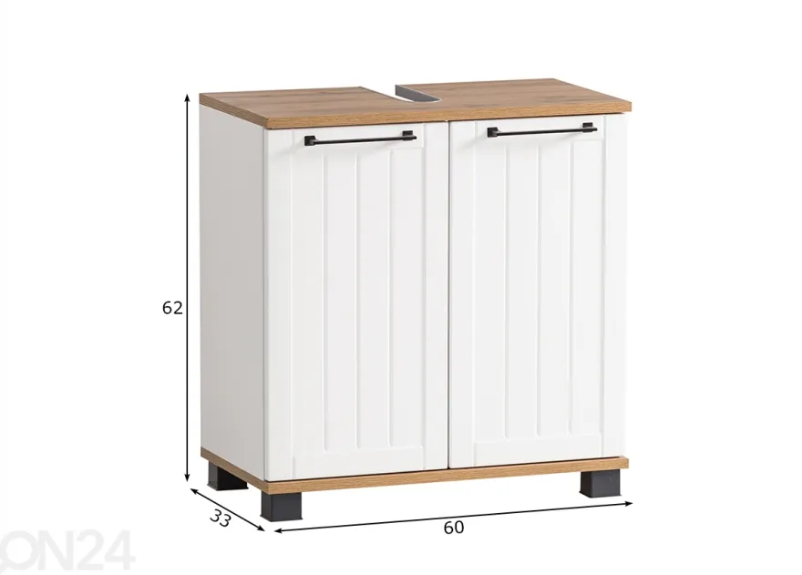 Allaskaappi Jelda 60 cm