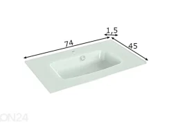 Allaskaappi + lasiallas 945 h53x75x45 cm