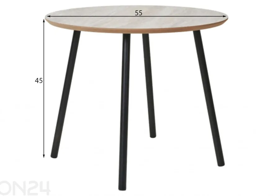 Apupöytä Aalst Ø 55 cm