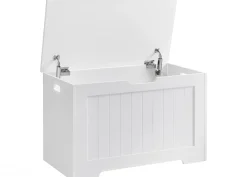 Arkku-säilytyslaatikko 76x40 cm, valkoinen