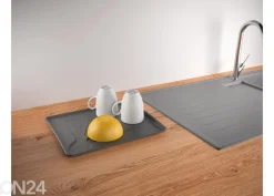 Astiankuivausteline Aquatex Plus, 35x30x12 cm, musta