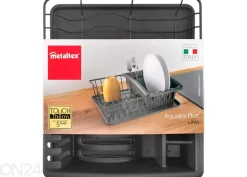 Astiankuivausteline Aquatex Plus, 35x30x12 cm, musta