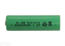 Aurinkoenergialla ladattava Ni-MH-akku AA 1,2 V (2 kpl)