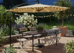 Aurinkovarjo Milin + LED Ø 3 m