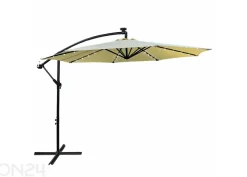 Aurinkovarjo Milin + LED Ø 3 m