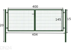 Autoportti Strong 400x150 cm