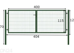 Autoportti Strong 400x120 cm