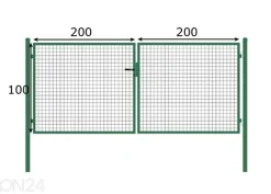 Autoportti 1x4 m