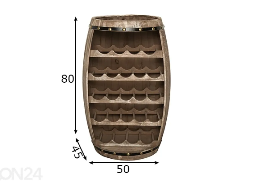 Baaripöytä / viinipulloteline Bodega