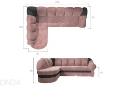Divaanivuodesohva vuodevaatelaatikolla
