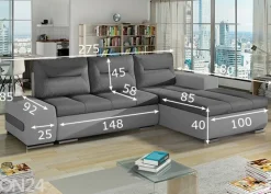 Divaanivuodesohva vuodevaatelaatikolla Detroit