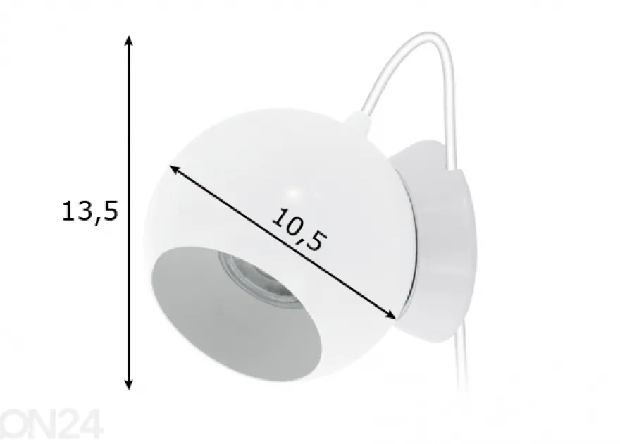 Eglo pöytä- ja seinävalaisin Petto 1 LED