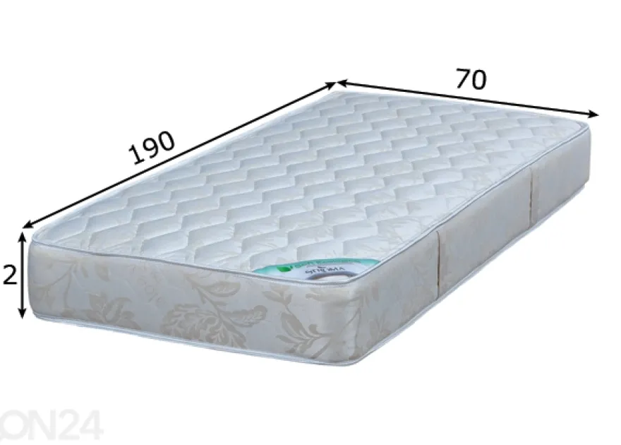 Ekologinen Stroma Soft patja, 70x190 cm