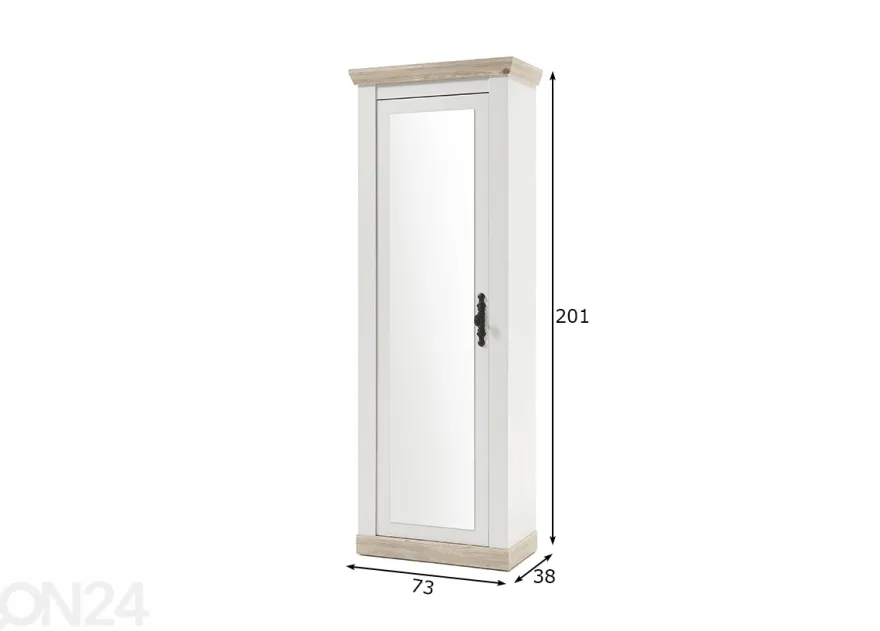 Eteisen kaappi Florenz 73 cm