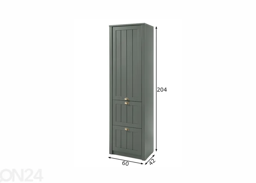 Eteiskaappi Ascot 60 cm