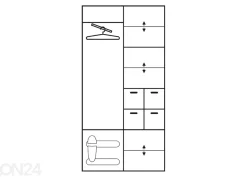 Eteiskaappi 100 cm