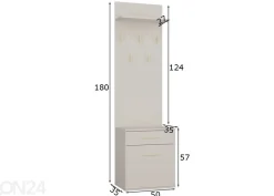 Eteiskaappi 50 cm