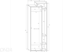 Eteiskaappi Macroom 72 cm