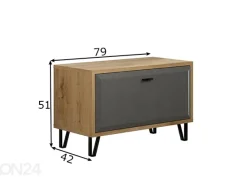 Eteiskaappi / penkki Blanshe2