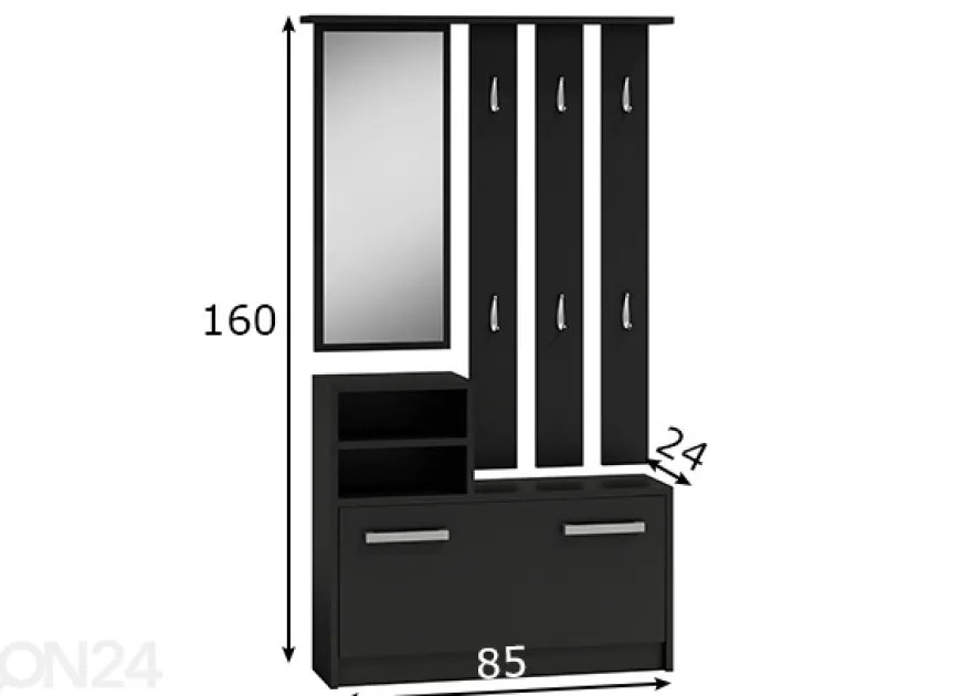Eteiskaluste Dallas L85