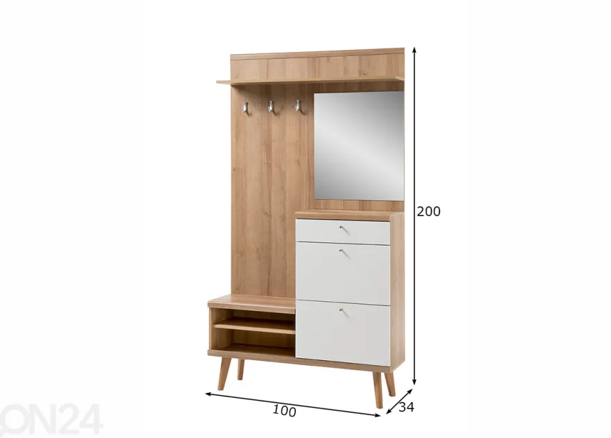Eteiskaluste Lena 100 cm