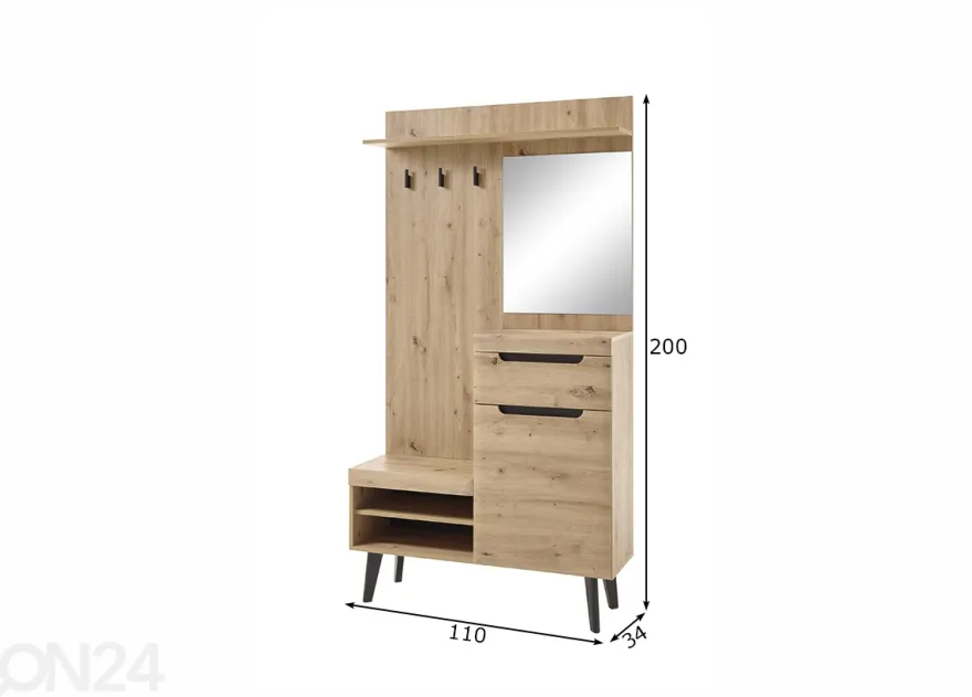Eteiskaluste Torge 110 cm