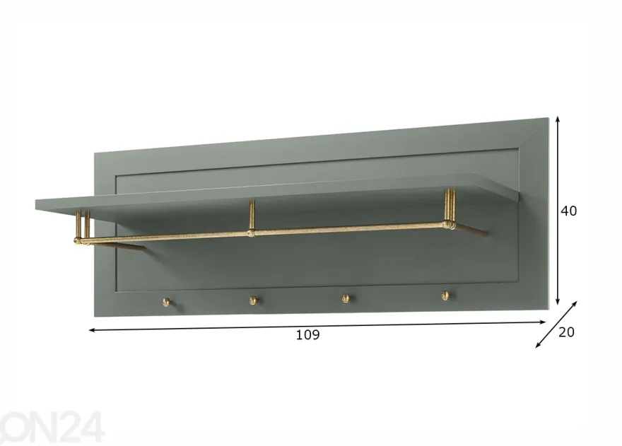 Eteisnaulakko Ascot 109 cm