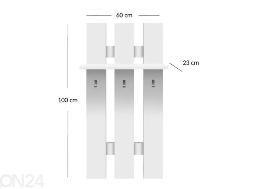 Eteisnaulakko Top mix 60 cm