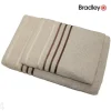Froteepyyhe 50x70 cm raidallisella kuviolla beige