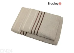 Froteepyyhe 50x70 cm raidallisella kuviolla beige