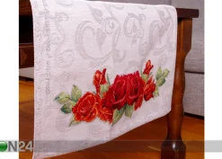 Globeliinikangas pöytäliina RUUSUT 45x140 cm