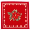Globeliinikankainen pöytäliina/ kattausliina Ornamentti punainen 45x45 cm