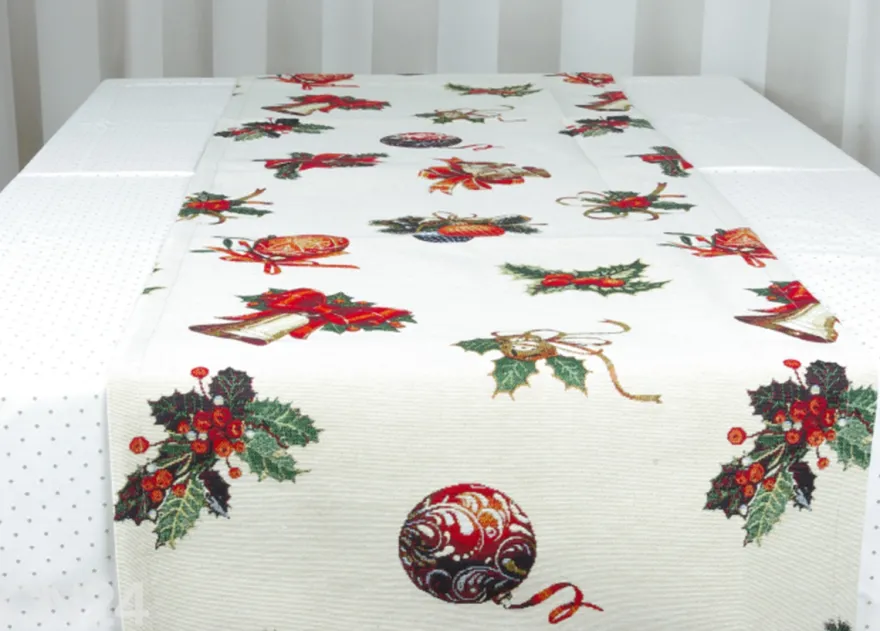 Gobeliini joululiina HOLLY 45x140 cm