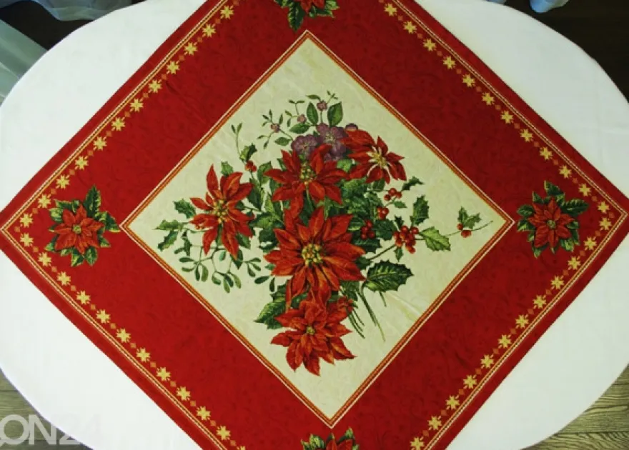 Gobeliini joululiina ORNAMENT 100x100 cm