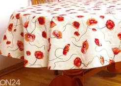 Gobeliinikankainen pyöreä pöytäliina Unikot Ø120 cm