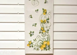 Gobeliinikankainen pöytäliina Sitruunat 45x140 cm